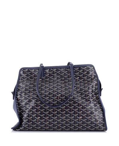 Pre-Owned Goyard Pm Hardy Pet Carrier Coated Canvas