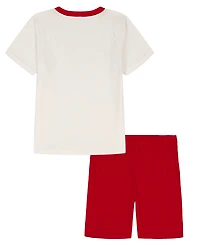 Under Armour Boys' 2T-7 Tech Soccer T-Shirt and Shorts, 2-Piece Set