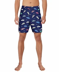 Nike Men's 7" Sneaker Print Volley Swim Shorts
