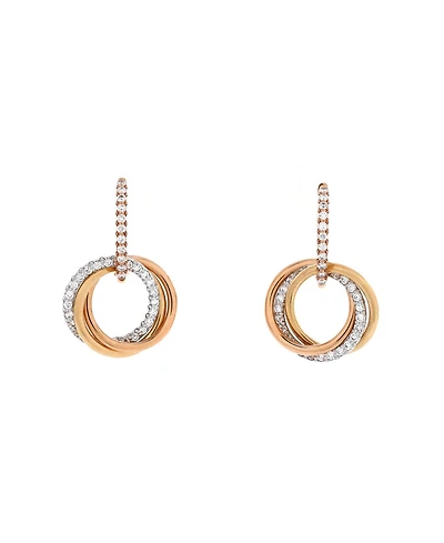 Pre-Owned Cartier Trinity Hoop Dangle Earrings