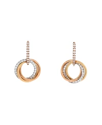 Pre-Owned Cartier Trinity Hoop Dangle Earrings