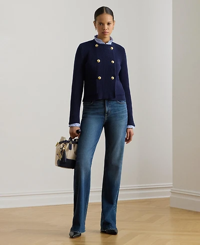 Lauren Ralph Women's High-Rise Wide-Leg Jeans