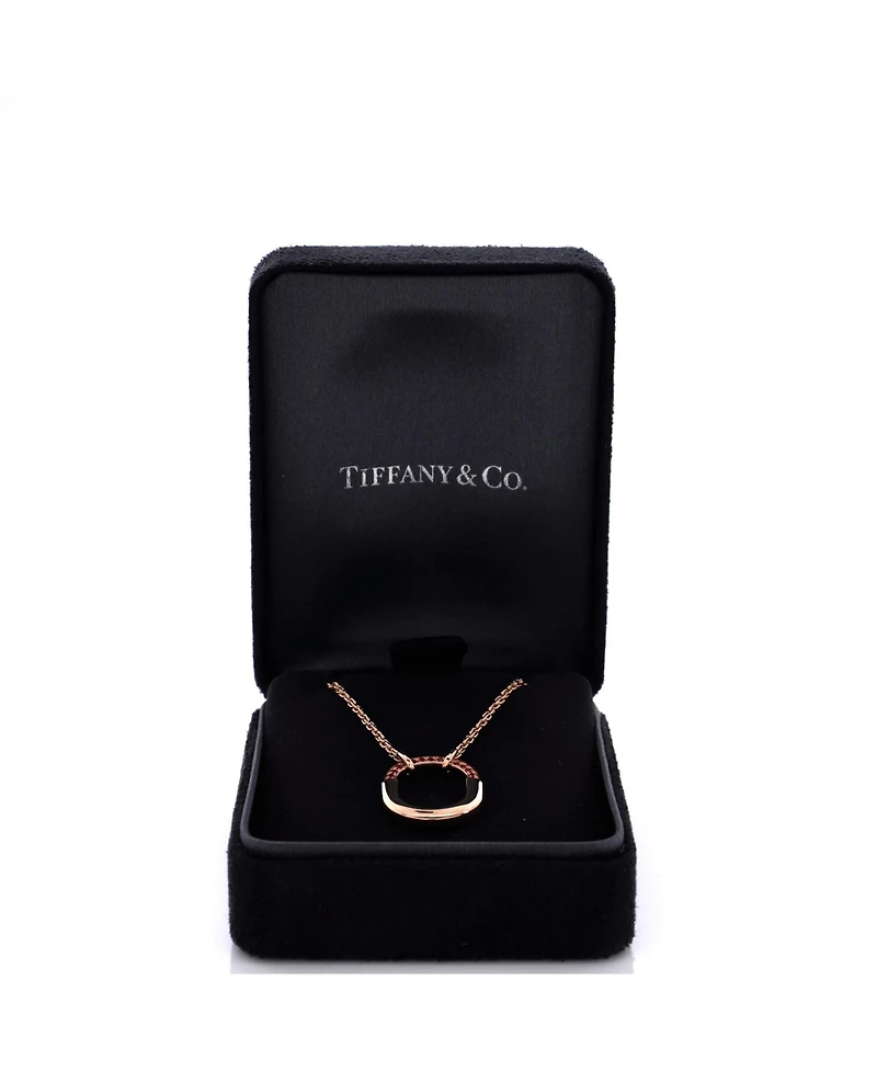 Pre-Owned Tiffany & Co Lock Motif Pendant Necklace