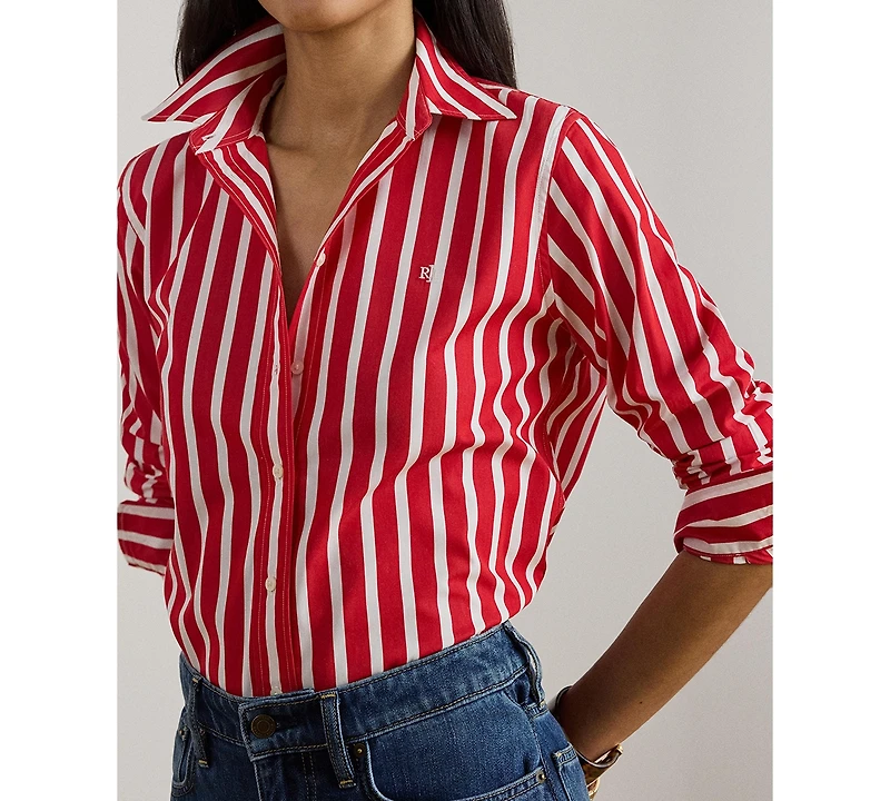 Lauren Ralph Women's Classic Fit Collared Shirt