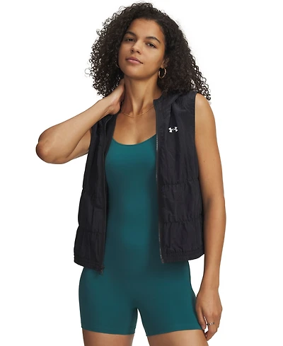 Under Armour Women's Rival Woven Sleeveless Ruched Vest