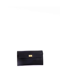 Pre-Owned Hermes Long Kelly Pocket Wallet Chevre Chamkila