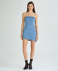 Abrand Women's Bustier Strapless Mini Dress