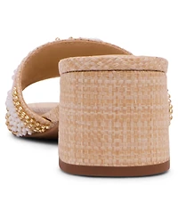 Madden Girl Women's Sunflower Floral Block Heel Sandals