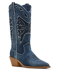 Madden Girl Women's Saloonn Novelty Cowboy Boots