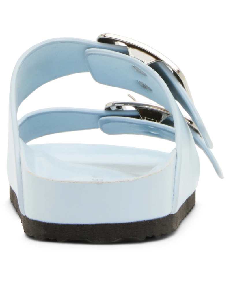 Madden Girl Bodie Buckle Footbed Slide Sandals