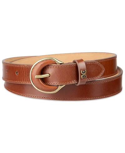 Sam Edelman Leather Inset Harness Buckle Belt