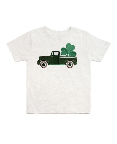 Sweet Wink Baby Boys Shamrock Truck Patch St. Patrick's Day Short Sleeve T-Shirt