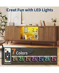 Gaomon 63" Modern Tv Stand with Storage, Adjustable Shelf, Power Outlet & Usb Ports – Entertainment Center for Living Room