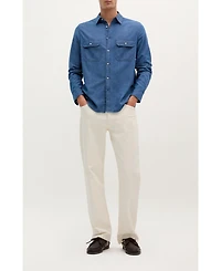 Scalpers Men's Coastal Denim Pockets Shirt