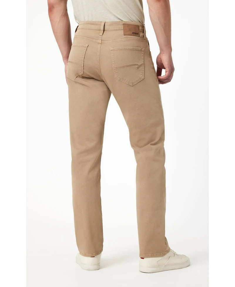 Mavi Jeans Men's Zach Straight Leg In Khaki Casual Twill Pant
