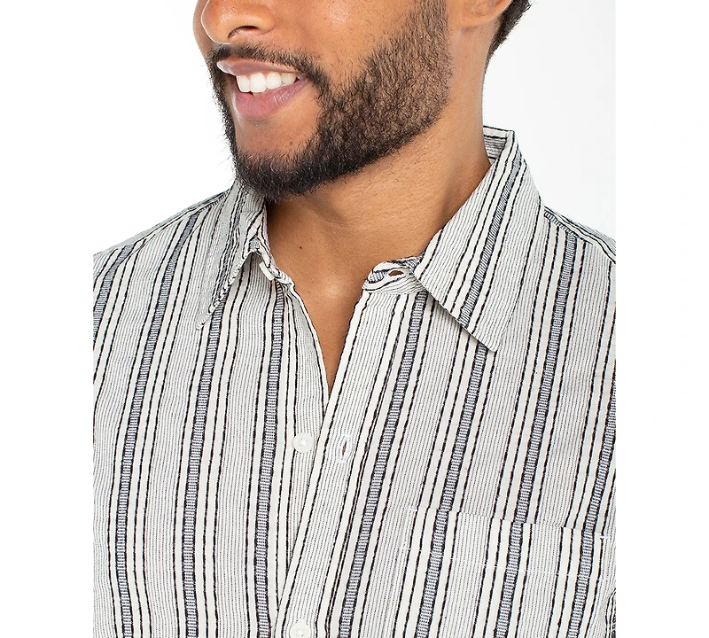 Liverpool Los Angeles Men's Short-Sleeve Button-Up Shirt