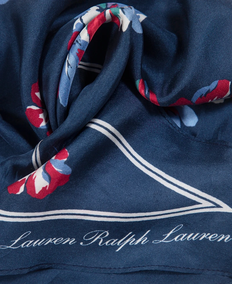 Lauren Ralph Lauren Floral Small Diamond Scarf