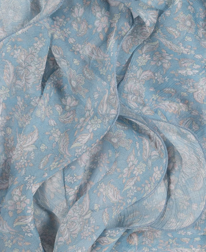 Lauren Ralph Lauren Floral Double Ruffle Scarf
