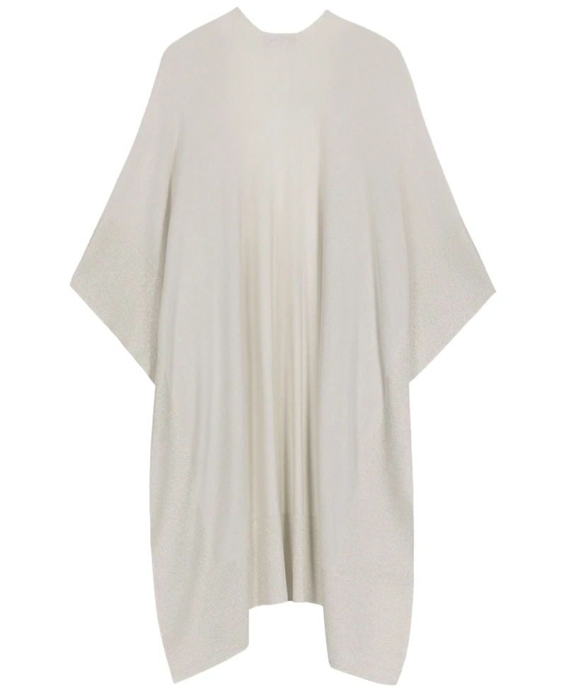 Lauren Ralph Lauren Shine Border Tissue Weight Ruana Wrap