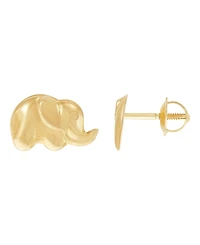 Macy's Elephant Stud Earrings in 14k Yellow Gold