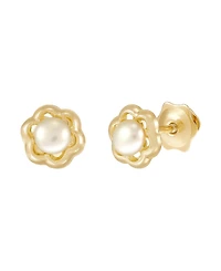 Macy's Cultured Freshwater Pearl (3 mm) Stud Earrings in 14k Yellow Gold