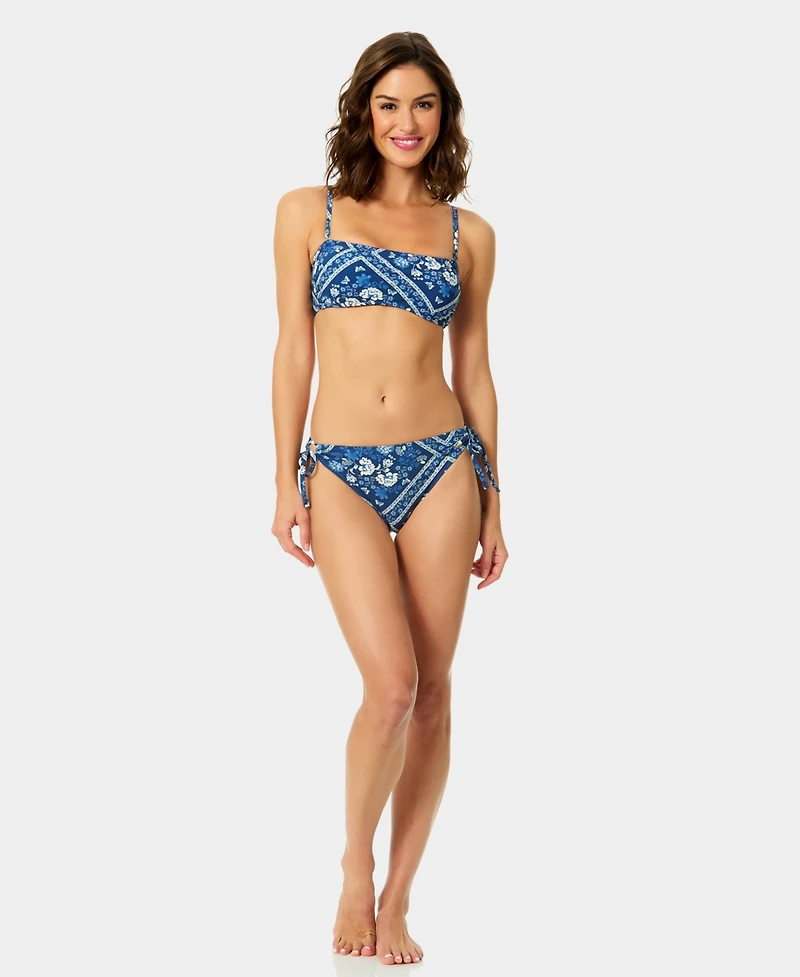 CeCe Women's Over the Shoulder Bandeau Neck Bikini Top