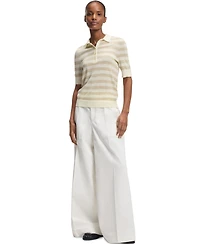 Boss by Hugo Women's Merino Wool Short-Sleeved Sweater