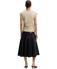 Boss by Hugo Women's Mercerized-Cotton Slim-Fit T-Shirt