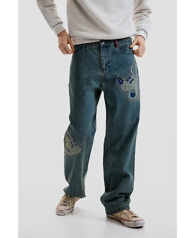 Desigual Men's Disney patch jeans