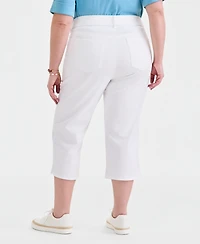 Style & Co Plus High-Rise Shaping Capri Jeans, Macy's Exclusive