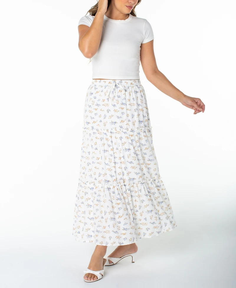 Celebrity Pink Juniors' Tiered Maxi Skirt