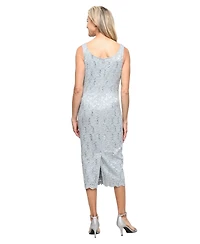 Sl Fashions Petite 2-Pc. Lace Jacket & Midi Dress Set