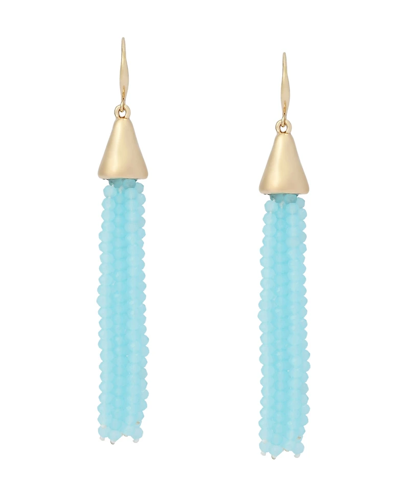 Robert Lee Morris Soho Seed Bead Fringe Earrings