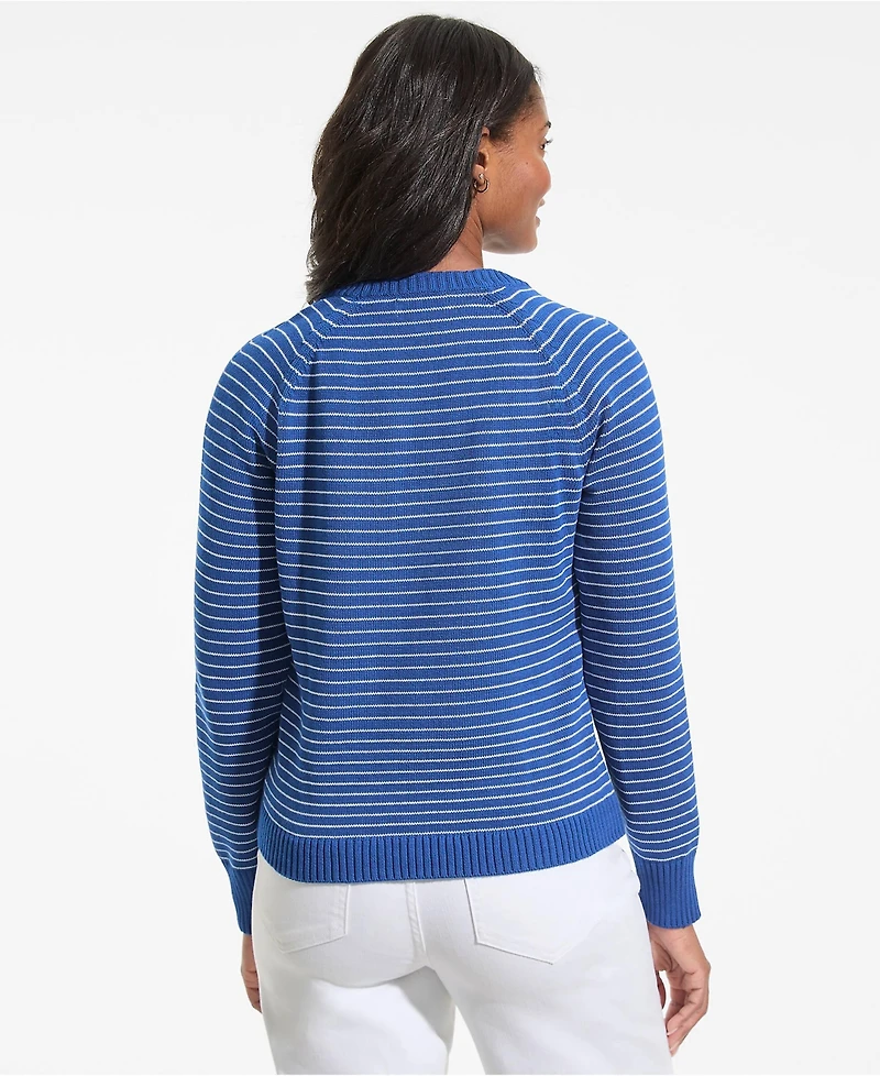 Lands' End Women's Drifter Raglan Crew Sweater