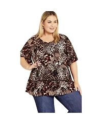 Avenue Women's Plus Tess Top