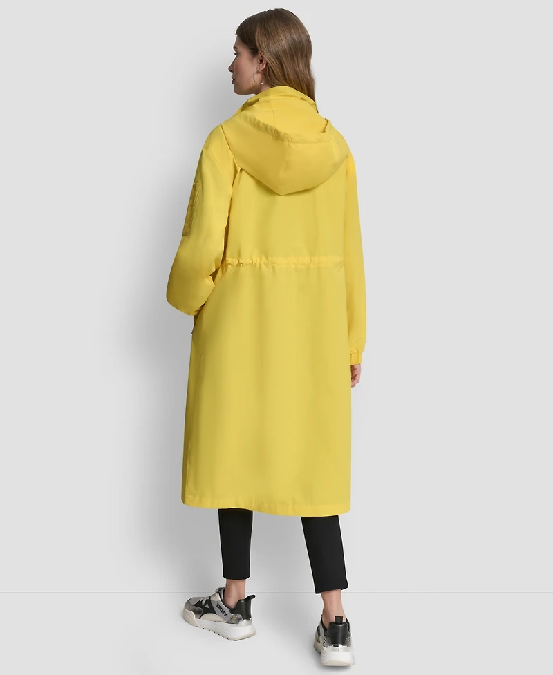 Dkny Women's 1989 Logo Hooded Walker Anorak Jacket