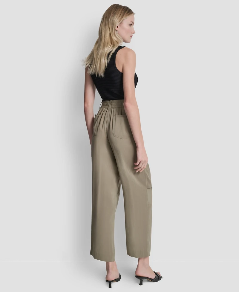 Dkny Women's Sueded Fuji Two-Button Cargo Pants