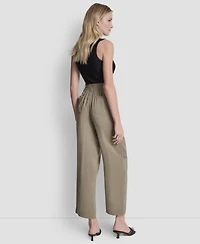 Dkny Women's Sueded Fuji Two-Button Cargo Pants