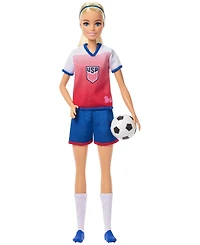 Barbie Careers Ussf Soccer Fashion Doll Dressed in Removable Sport-Themed Outfit