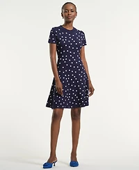 Isaac Mizrahi Women's Polka Dot Flare Dress