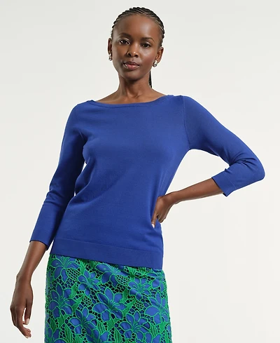 Isaac Mizrahi Women's Boat Neck Sweater