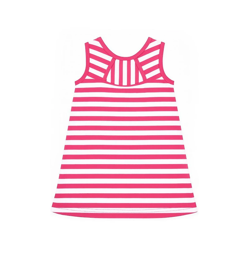 Florence Eiseman Toddler Girls Stripe Knit Dress With Flower