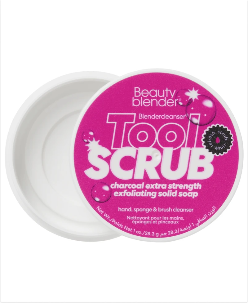 beautyblender Blendercleanser Tool Scrub Charcoal Exfoliating Solid Soap, 3 oz.