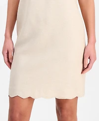 Kasper Women's Scalloped-Hem Sheath Dress