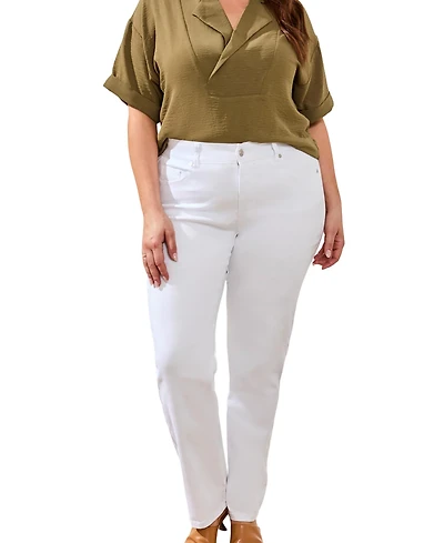 Tribal Plus Sophia Curvy Straight Leg Jeans