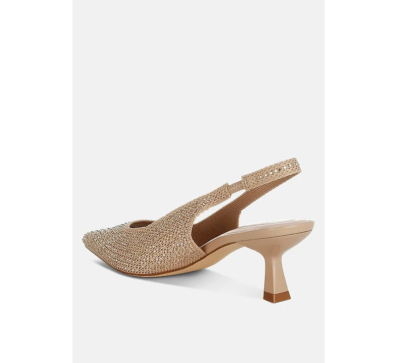 Julep Flyknit Rhinestone Slingback Sandals Women
