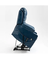 Boyel Living Leather Recliner Chair with 2 Cup Holder, Lounge Power Lift Relax Sofa