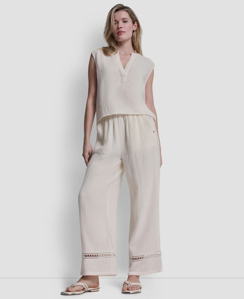 Dkny Jeans Women's V-Neck Sleeveless Top