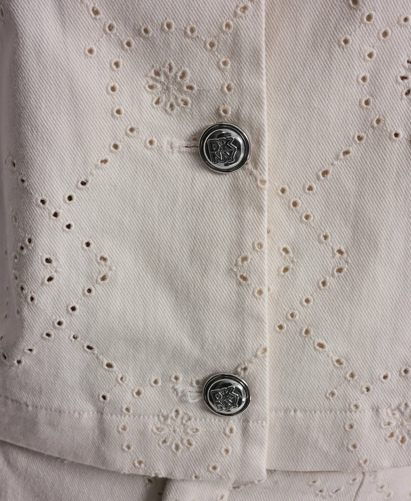 Dkny Jeans Women's Short-Sleeve Button Front Shirt