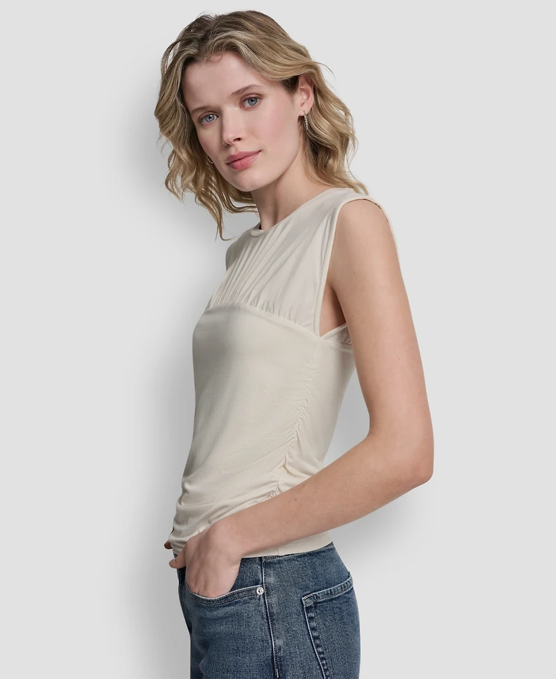 Dkny Jeans Women's Crewneck Sleeveless Top